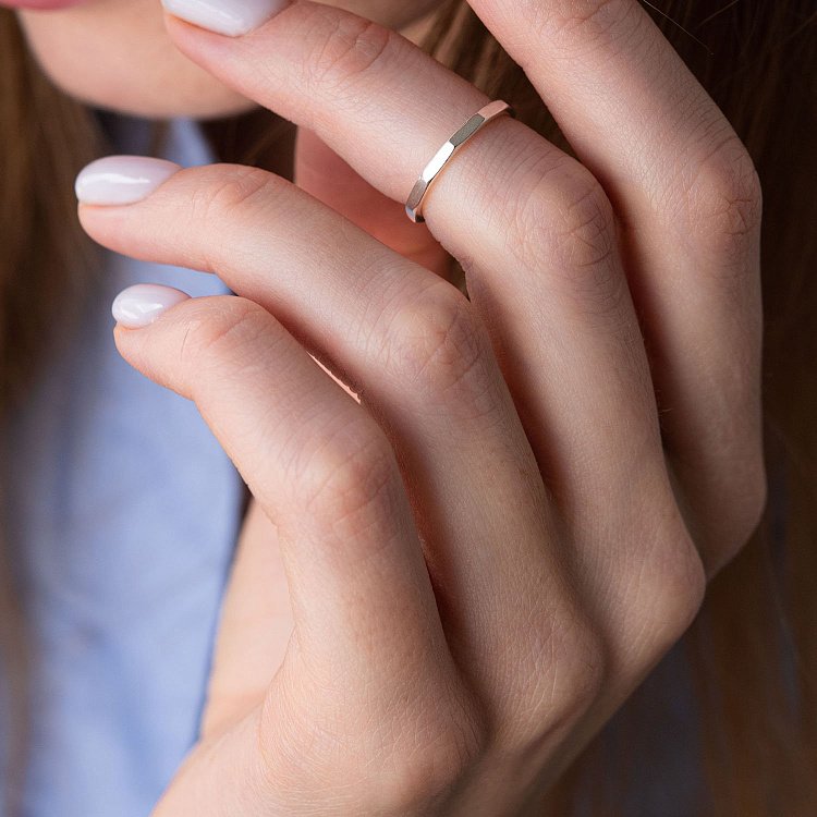 Кольцо "Далия" в серебре 112609 от ювелирного магазина Оникс - 3