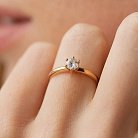 Помолвочное кольцо с бриллиантом (красное золото) 24342421 от ювелирного магазина Оникс - 3