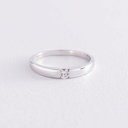 Золотое помолвочное кольцо с бриллиантом кб0353y