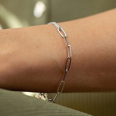 Серебряный браслет "Цепочка" 905-01414 №4