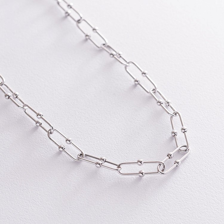 Кольє "Фантазія" в білому золоті кол01914 від ювелірного магазину Онікс - 3