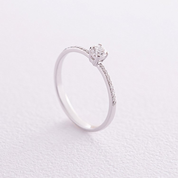 Помолвочное золотое кольцо с бриллиантами 228031121 Помолвочное золотое кольцо с бриллиантами 228031121 от ювелирного магазина Оникс