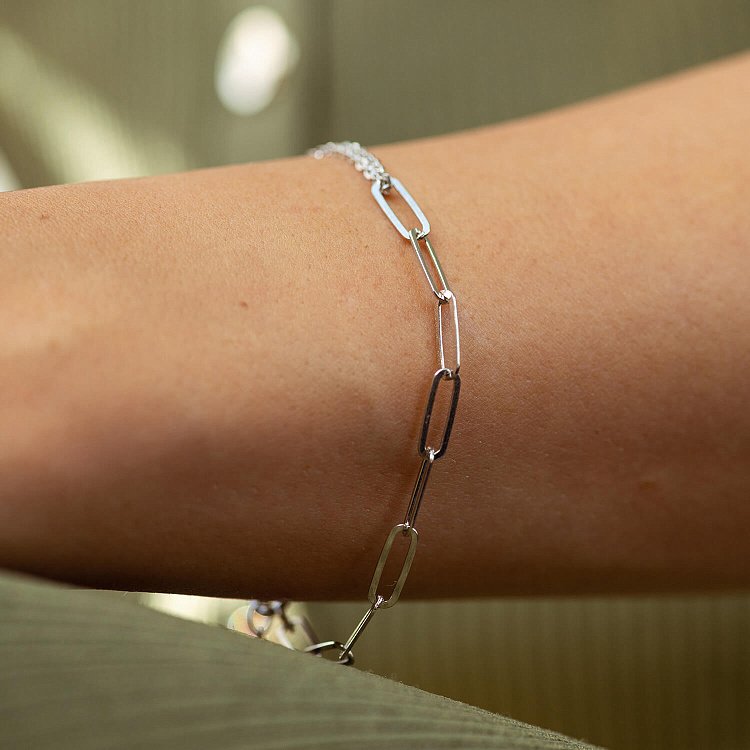 Серебряный браслет "Цепочка" 905-01414 от ювелирного магазина Оникс - 3