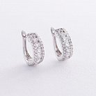 Золоті сережки з діамантами сб0264mi от ювелирного магазина Оникс