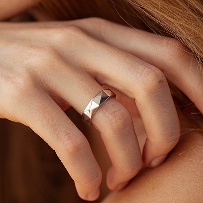 Каблучка "Valerie" у білому золоті к07521 №3