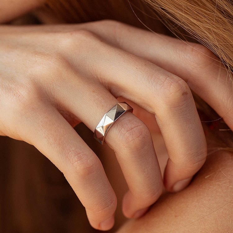 Каблучка "Valerie" у білому золоті к07521 від ювелірного магазину Онікс - 2