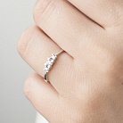 Золотое кольцо с бриллиантами JR99148 от ювелирного магазина Оникс - 6