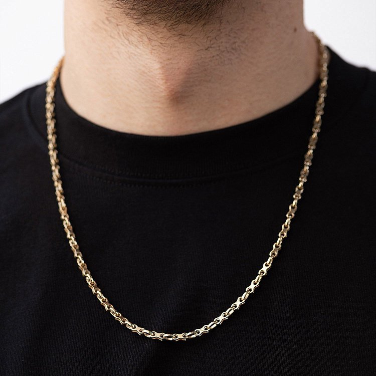 Мужская золотая цепочка ц00537 от ювелирного магазина Оникс - 5