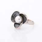 Серебряное кольцо с культ. пресн. жемчугом (чернение) 11774 от ювелирного магазина Оникс
