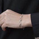 Срібний браслет з хрестиками 141222 от ювелирного магазина Оникс - 1