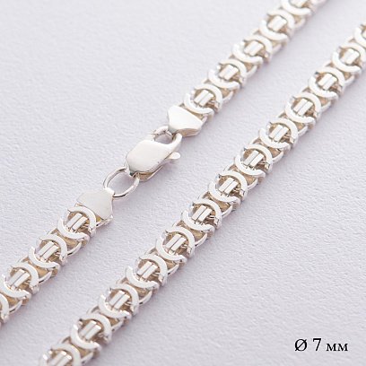 ﻿Срібний ланцюжок (плетіння Євро) б011683