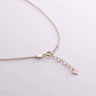 Кольє з кульками у жовтому золоті кол02384 №5