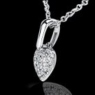 Золота підвіска "Серце" з діамантами (0.20кр) dgmp00522 от ювелирного магазина Оникс - 1