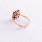 Золотое кольцо с пиропом (гранатом) к04623 от ювелирного магазина Оникс - 2