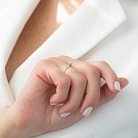 Помолвочное кольцо в белом золоте (бриллиант) кб0194 от ювелирного магазина Оникс - 5