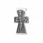Срібний хрест (чорніння) 13141 от ювелирного магазина Оникс - 3