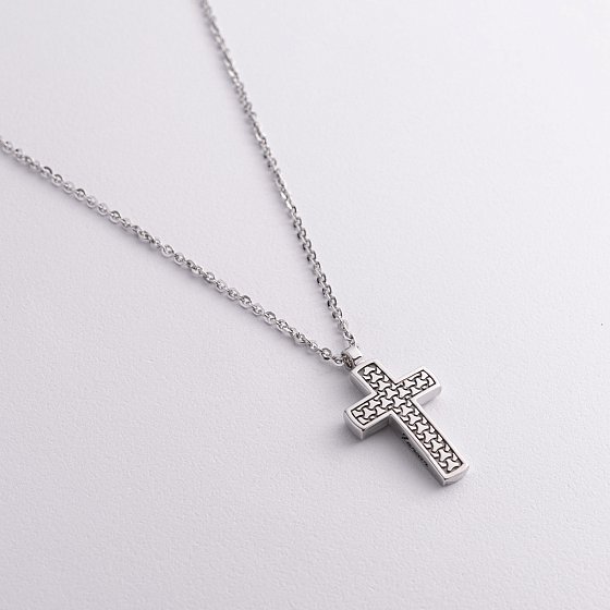 Мужское серебряное колье "Крест" Zancan EXC461L №4