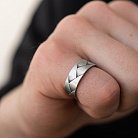 Серебряное кольцо "Косичка" 112707 от ювелирного магазина Оникс - 3