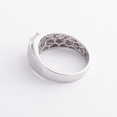 Чоловіча золота печатка з діамантами кб0277 №3