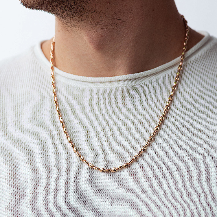 Чоловічий золотий ланцюжок ц00573 від ювелірного магазину Онікс - 4