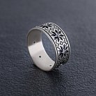 Серебряное кольцо "Вышиванка" (фианиты) 1113 от ювелирного магазина Оникс - 3