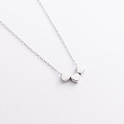 Серебряное колье "Сердечки" 908-00885 от ювелирного магазина Оникс