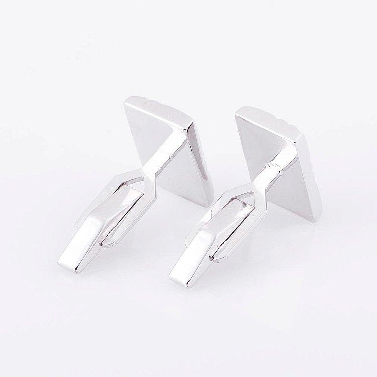 Чоловічі запонки з білого золота зап00056 від ювелірного магазину Онікс - 2