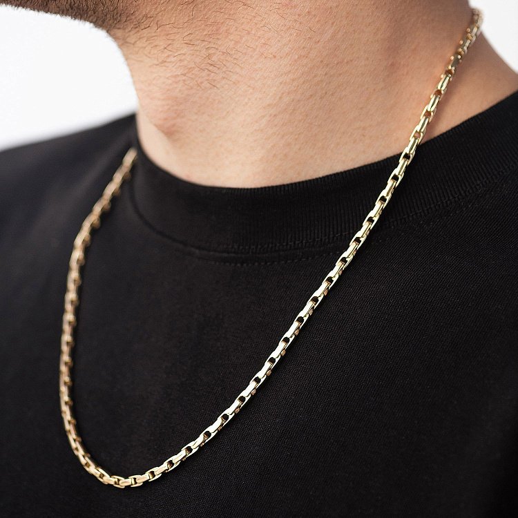 Мужская золотая цепочка ц00533 от ювелирного магазина Оникс - 1