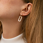 Сережки "Roxana" у червоному золоті с09203 от ювелирного магазина Оникс - 1