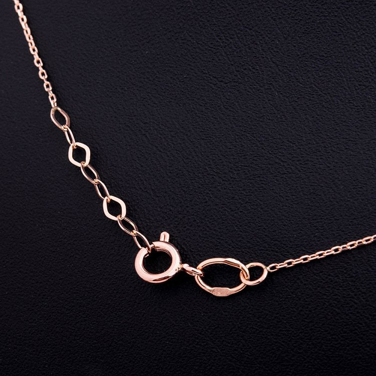 Золотое колье с фианитом кол00743 от ювелирного магазина Оникс - 2