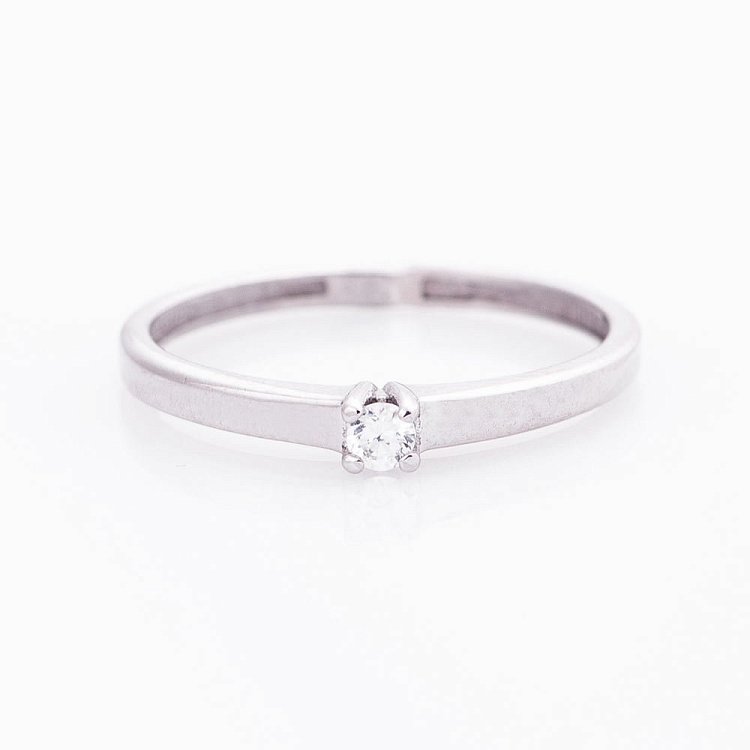 Золота каблучка (фіаніт) к03684 від ювелірного магазину Онікс - 2