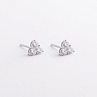 Золоті сережки - пусети з діамантами сб0679mi от ювелирного магазина Оникс