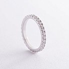 Cеребряное кольцо с дорожкой камней (фианиты) 8150 от ювелирного магазина Оникс