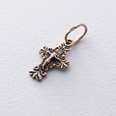 Православний хрест "Розп'яття. Спаси і Збережи" (чорніння) п01229