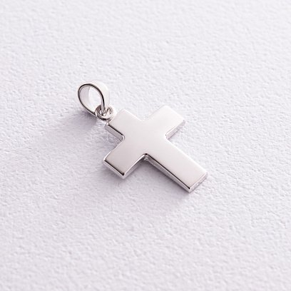 Крестик в белом золоте п03753