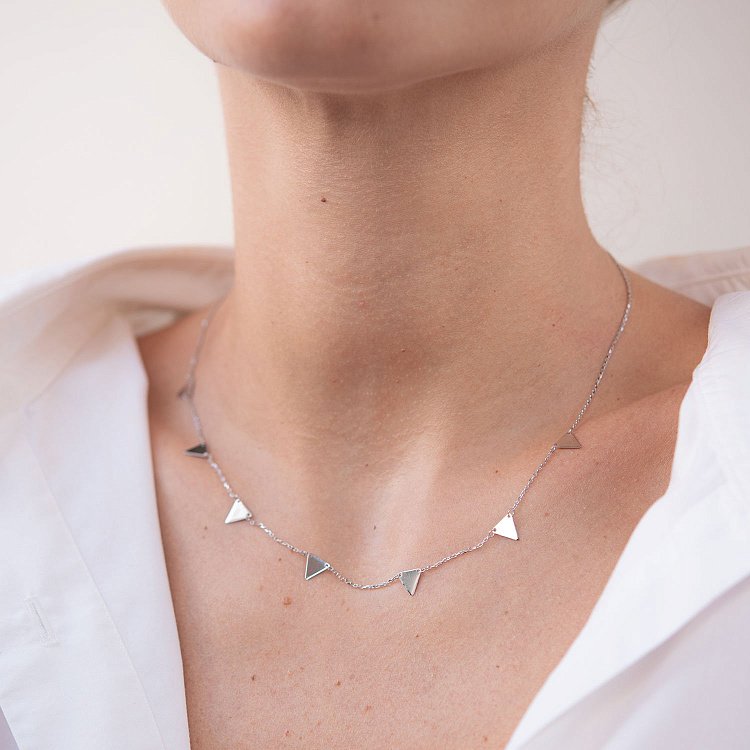 Золоте кольє "Трикутники" кол01456 від ювелірного магазину Онікс - 2