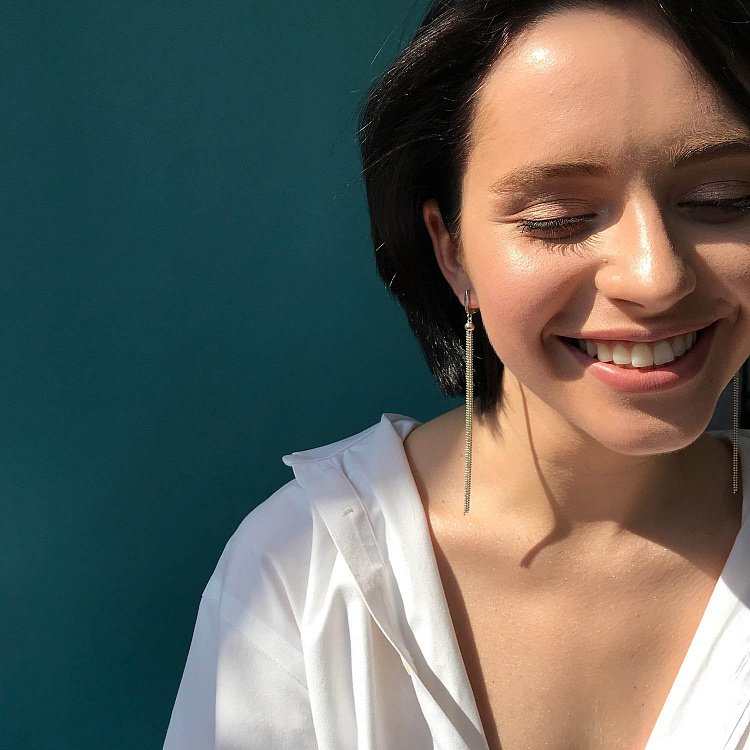 Висячие серьги из серебра 122287 от ювелирного магазина Оникс - 3