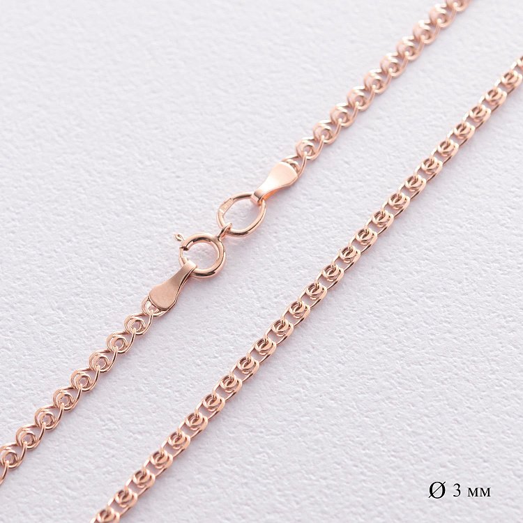 Золотая цепочка плетение Лав (3 мм) ц00045-3 от ювелирного магазина Оникс