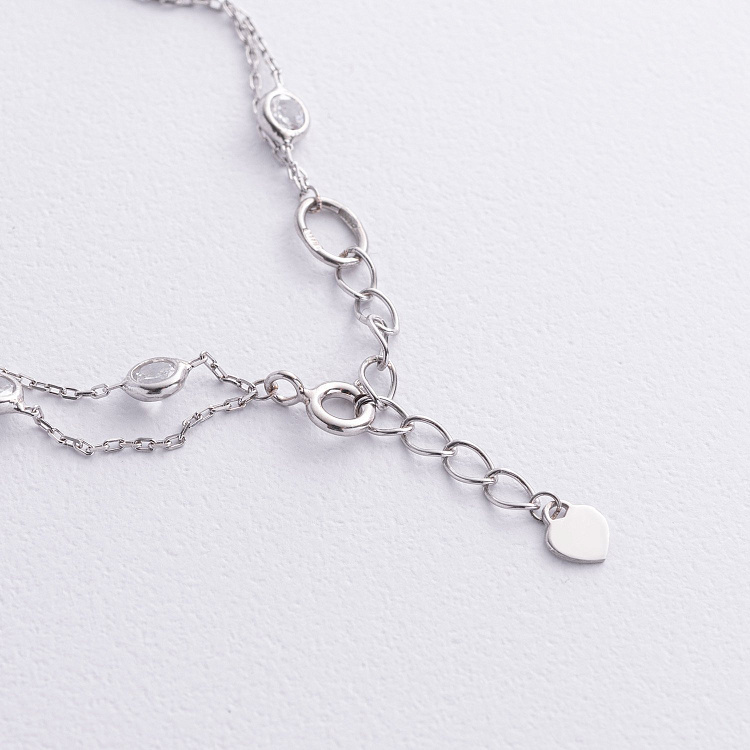 Серебряный браслет с фианитами 905-01593 от ювелирного магазина Оникс - 2