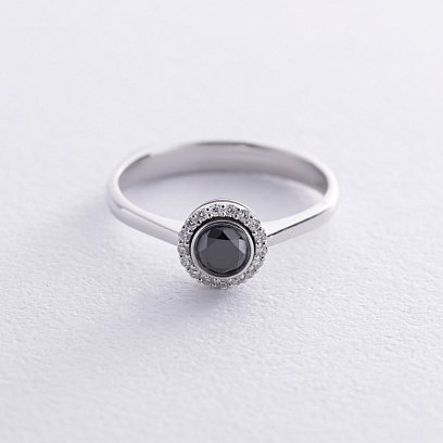 Золота каблучка з діамантами 236091122 №3