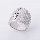 Срібний перстень з фіанітами 111879 от ювелирного магазина Оникс