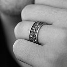 Серебряное текстурное кольцо 7018 от ювелирного магазина Оникс - 8