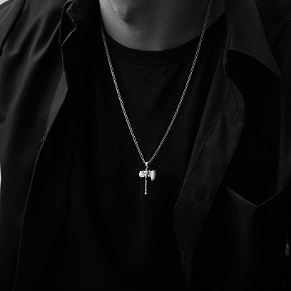 Серебряный кулон "Топор викинга" 7041 №7