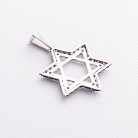 Золотий кулон "Зірка Давида" (діаманти, сапфіри) пб0404rc от ювелирного магазина Оникс - 1