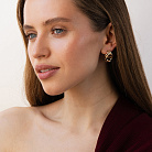 Сережки "Jessica" у червоному золоті с09624 от ювелирного магазина Оникс - 5