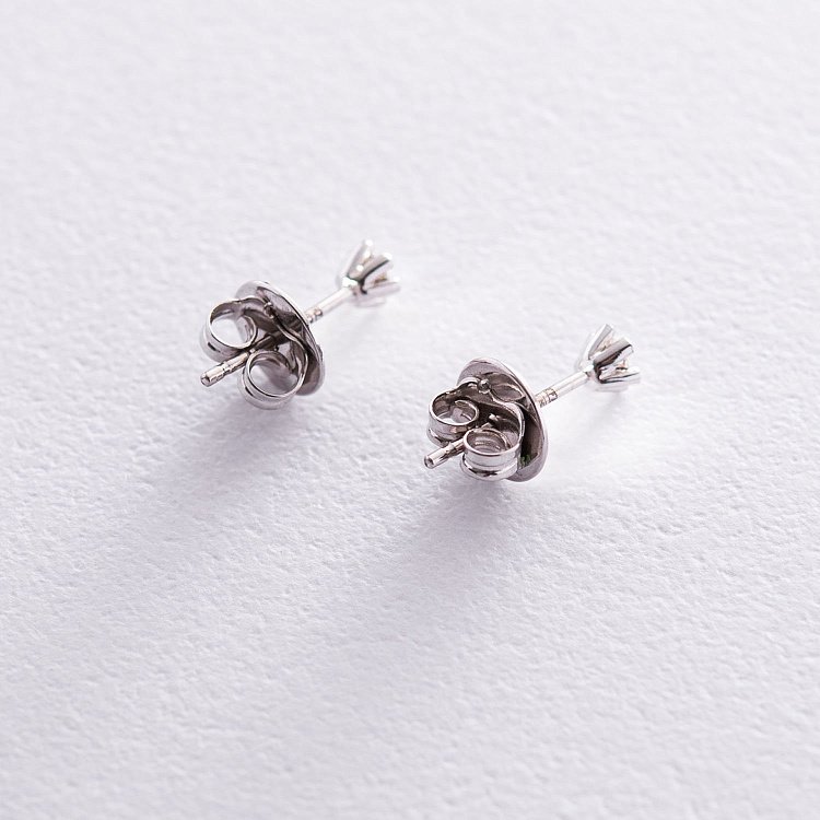 Золоті сережки-пусети (діамант) сб0157arp від ювелірного магазину Онікс - 2