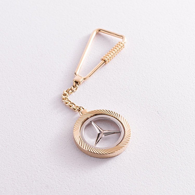 Золотий брелок "Mercedes-Мерседес" бр00016 від ювелірного магазину Онікс - 2