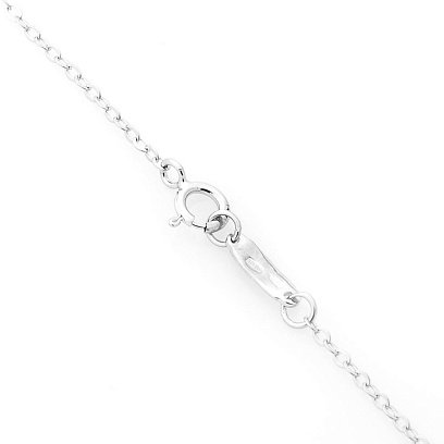 Серебряное колье "Love" с фианитами 18178 №2