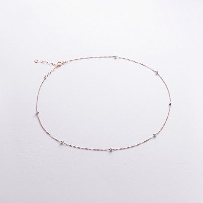 Колье "Шарики" в красном золоте кол02582