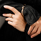 Жорсткий браслет "Brigitte" у червоному золоті б05732 от ювелирного магазина Оникс - 3